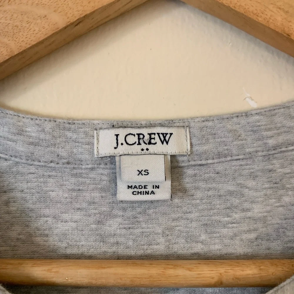 J. Crew Grey T-Shirt Dress Size XS